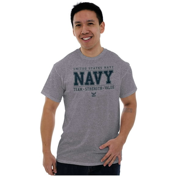 US Navy Team Strength Value Men's Graphic T Shirt Tees Brisco Brands S