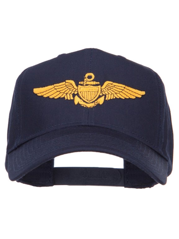 US Navy Wing Embroidered High Cap - Navy OSFM