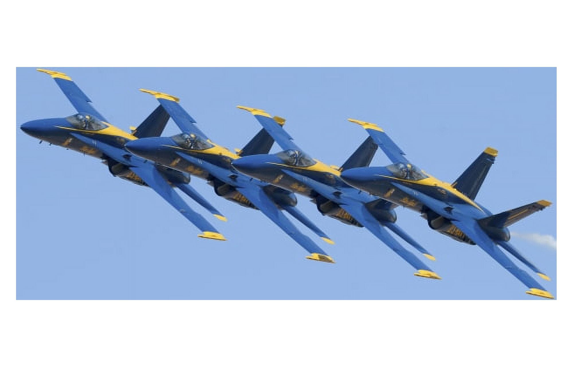 US Navy flight demonstration squadron the Blue Angels Canvas Art - Stocktrek Images (35 x 23)