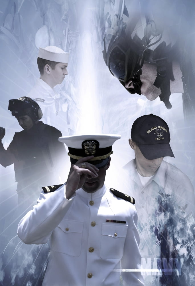 US Navy photo illustration Canvas Art - Stocktrek Images (24 x 34)