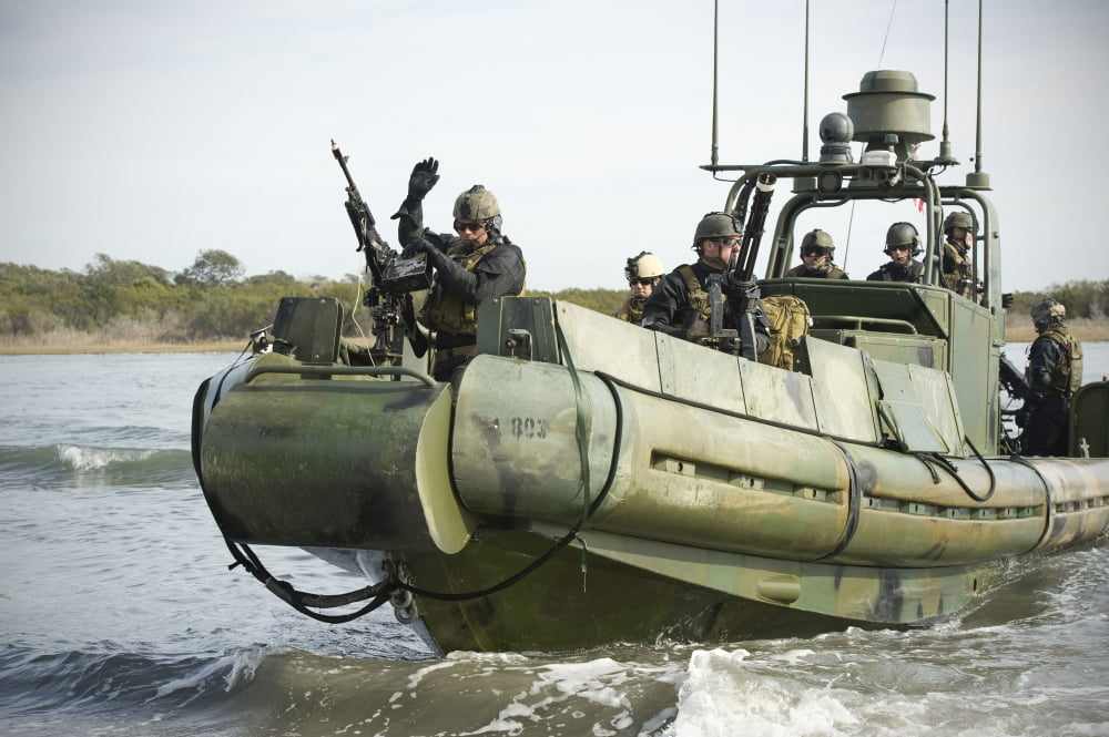 US Navy sailors conduct a hot extraction drill during Exercise Bold Alligator Canvas Art - Stocktrek Images (35 x 23)