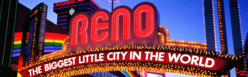 US Nevada Reno Canvas Art - Panoramic Images (27 x 9)