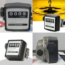 US New Fuel Flow Meter Digital Diesel Transfer Pump Counter Gas Oil Flowmeter