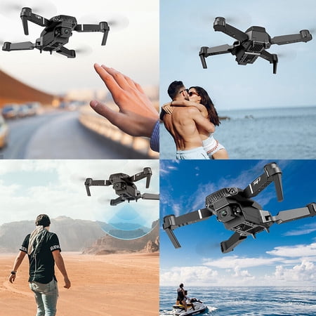US New RC Drone With 4K HD Dual Camera WiFi FPV Foldable Quadcopter +4 Battery