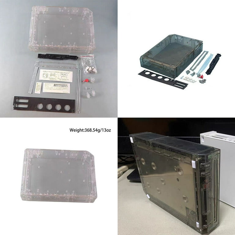 US Nintendo Wii Replacement Shell Protective Hard Carrying Clear