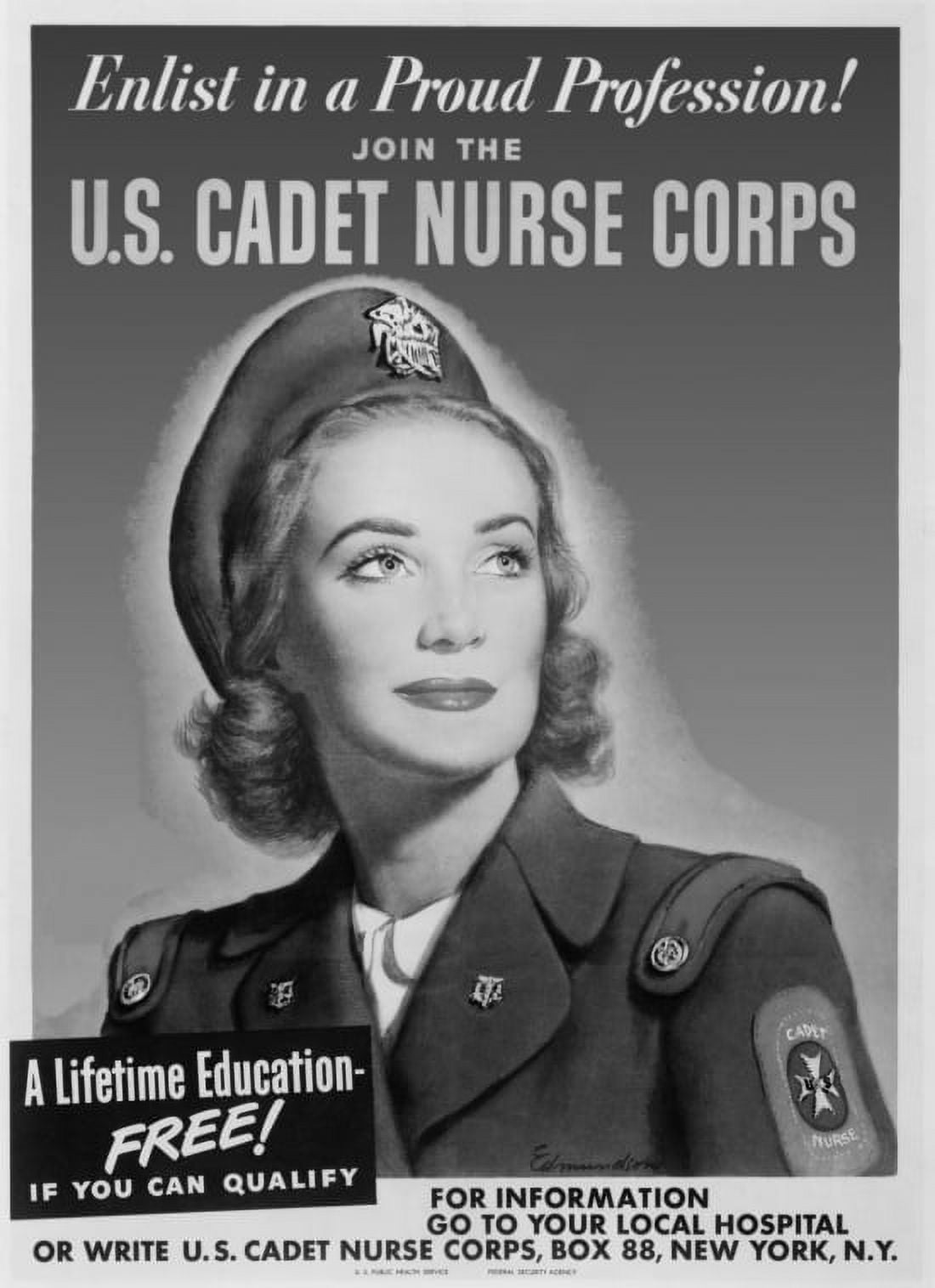 US Nurse Recruitment 1941 Canvas Art - (18 x 24)