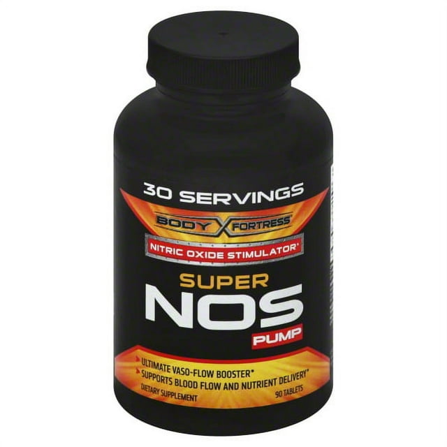 US Nutrition Body Fortress  Super NOS Pump, 90 ea