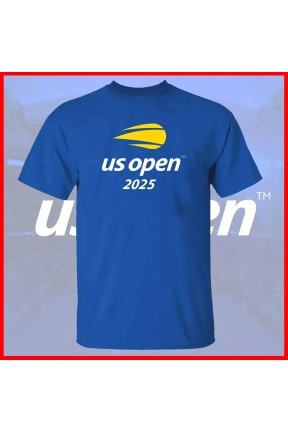 US Open Tennis 2025 Logo Unisex T Shirt,Royal Blue Color,Size XL