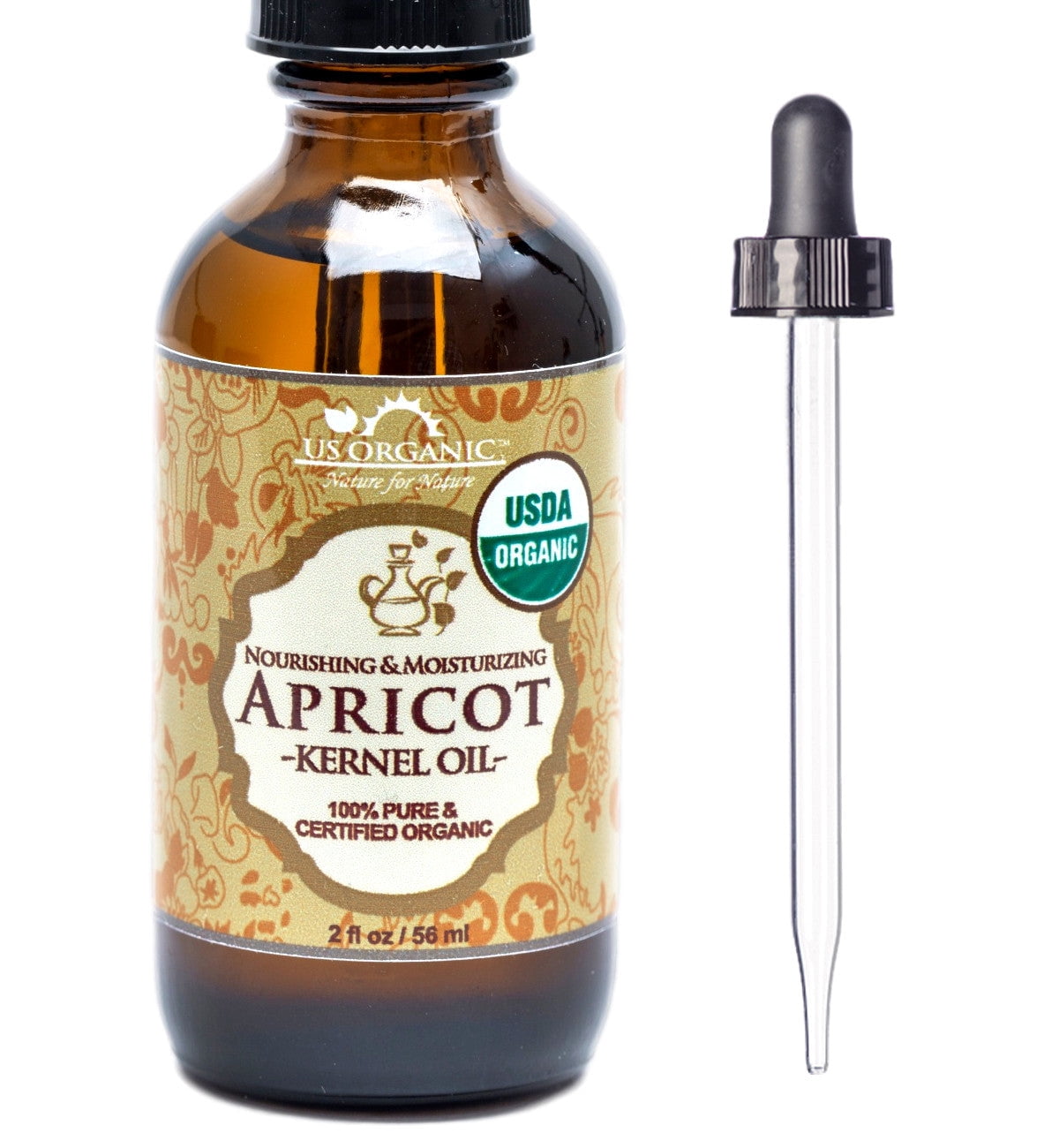 US Organic Apricot Kernel Oil, 100 Pure Certified USDA Organic