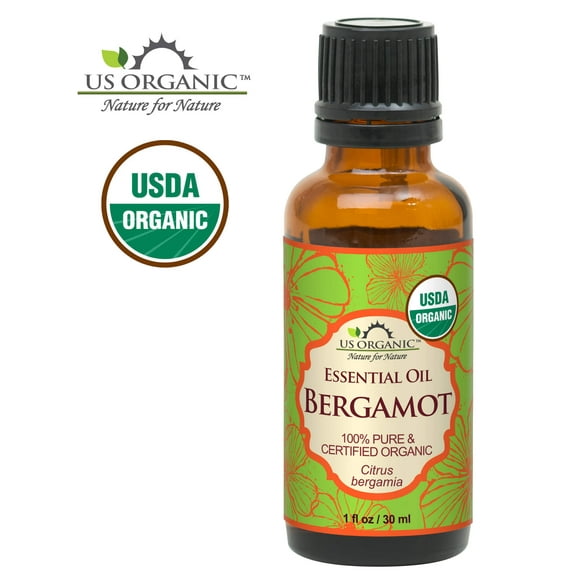 US Organic Bergamot Essential Oil, 100% Pure Certified USDA Organic