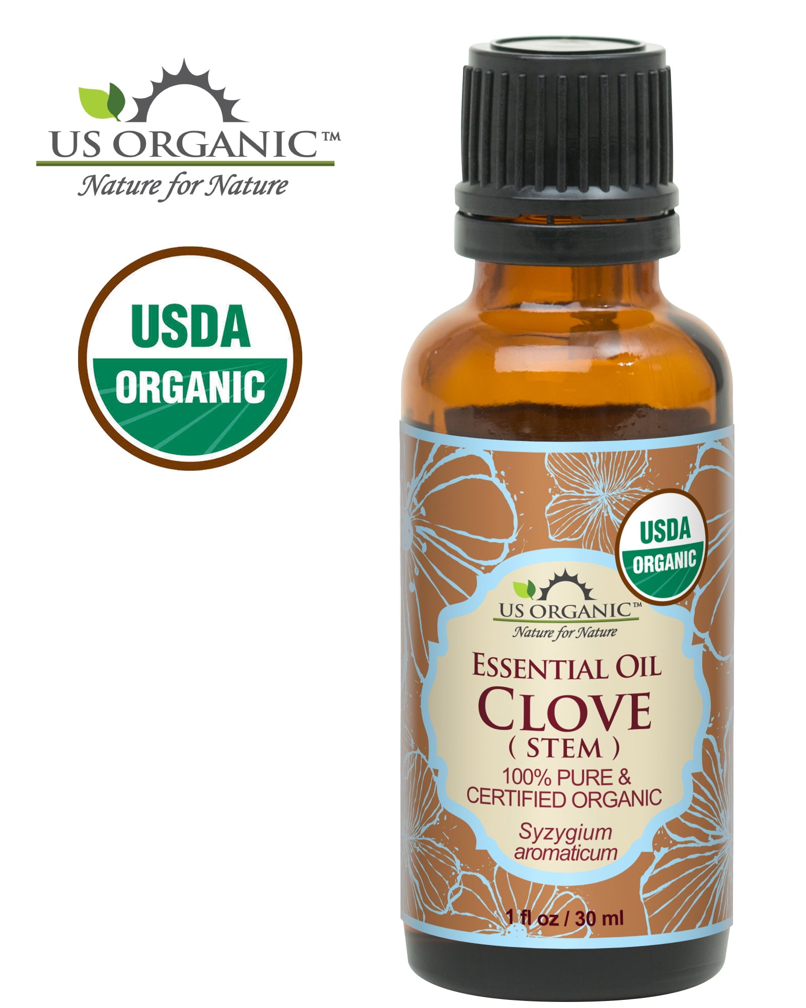 US Organic Clove Stem  Essential Oil, 100% Pure Certified USDA Organic