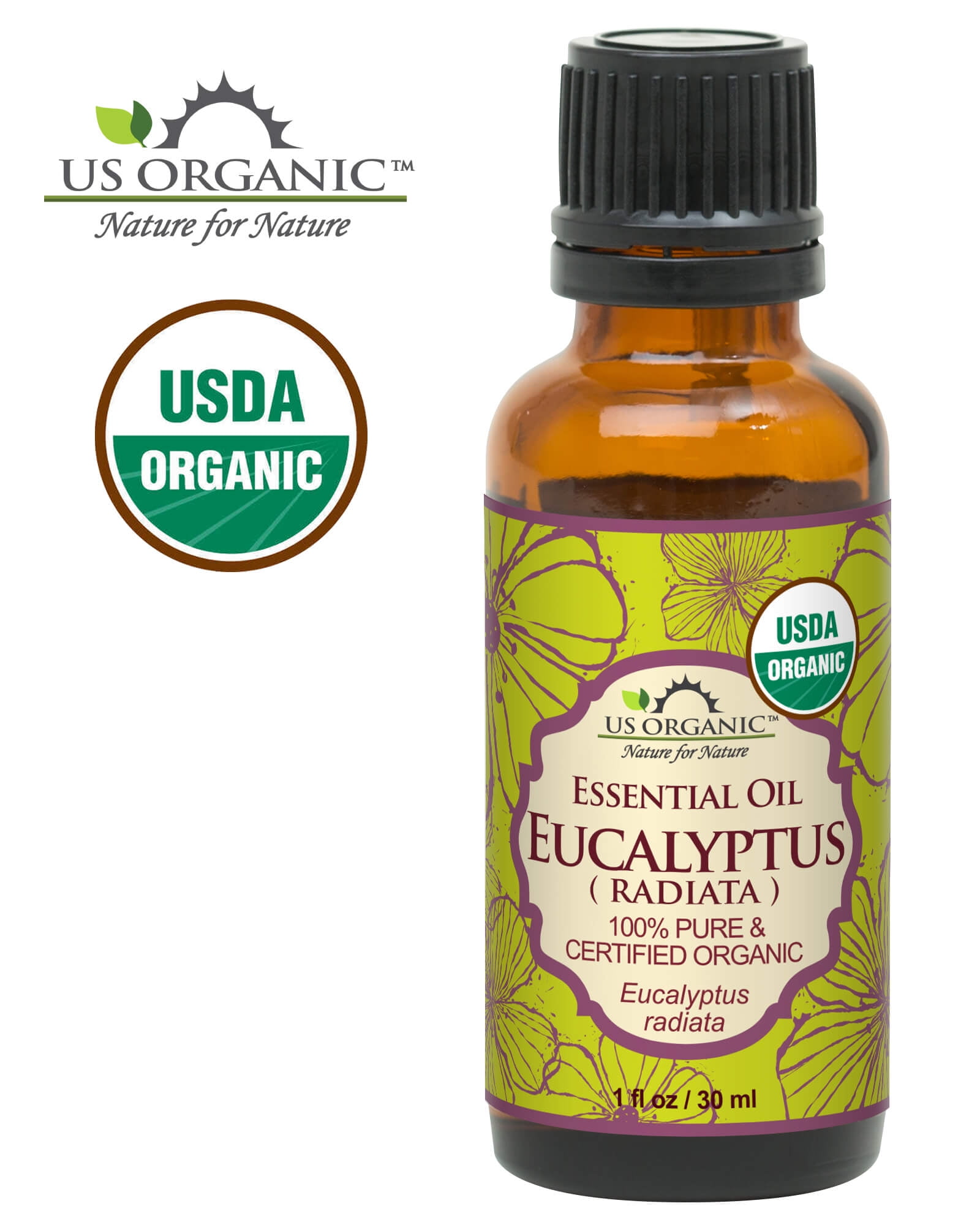 US Organic Eucalyptus Essential Oil (Radiata), 100% Pure Certified USDA Organic