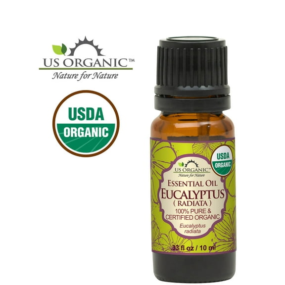 US Organic Eucalyptus Essential Oil (Radiata), 100% Pure Certified USDA Organic