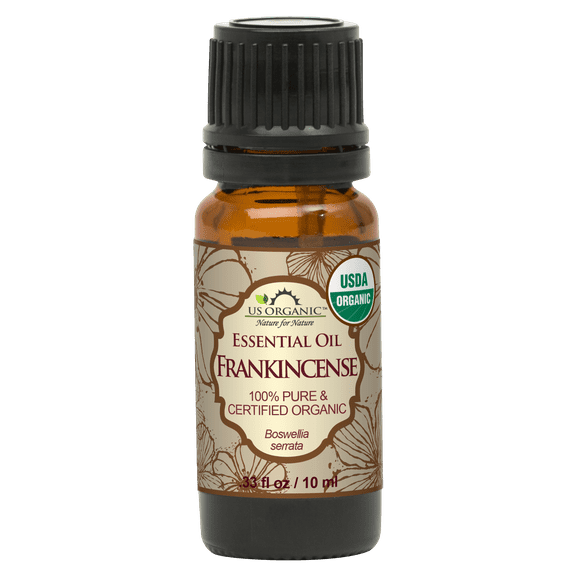 US Organic Frankincense (Boswellia serrata) Essential Oil, 100% Pure USDA Certified Organic, 10 ml