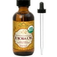 thumbnail image 1 of US Organic Jojoba Oil, Certified Organic by USDA,100% Pure & Natural, Cold Pressed Virgin, Unrefined, Amber Glass Bottle w/Glass Eye Dropper for Easy Application, US Organic, 2 oz (60ml), 1 of 7