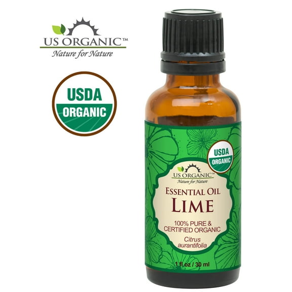 US Organic Lime Essential Oil, 100% Pure Certified USDA Organic