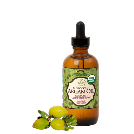 US Organic Moroccan Argan Oil, 100% Pure Certified USDA Organic, 4 oz