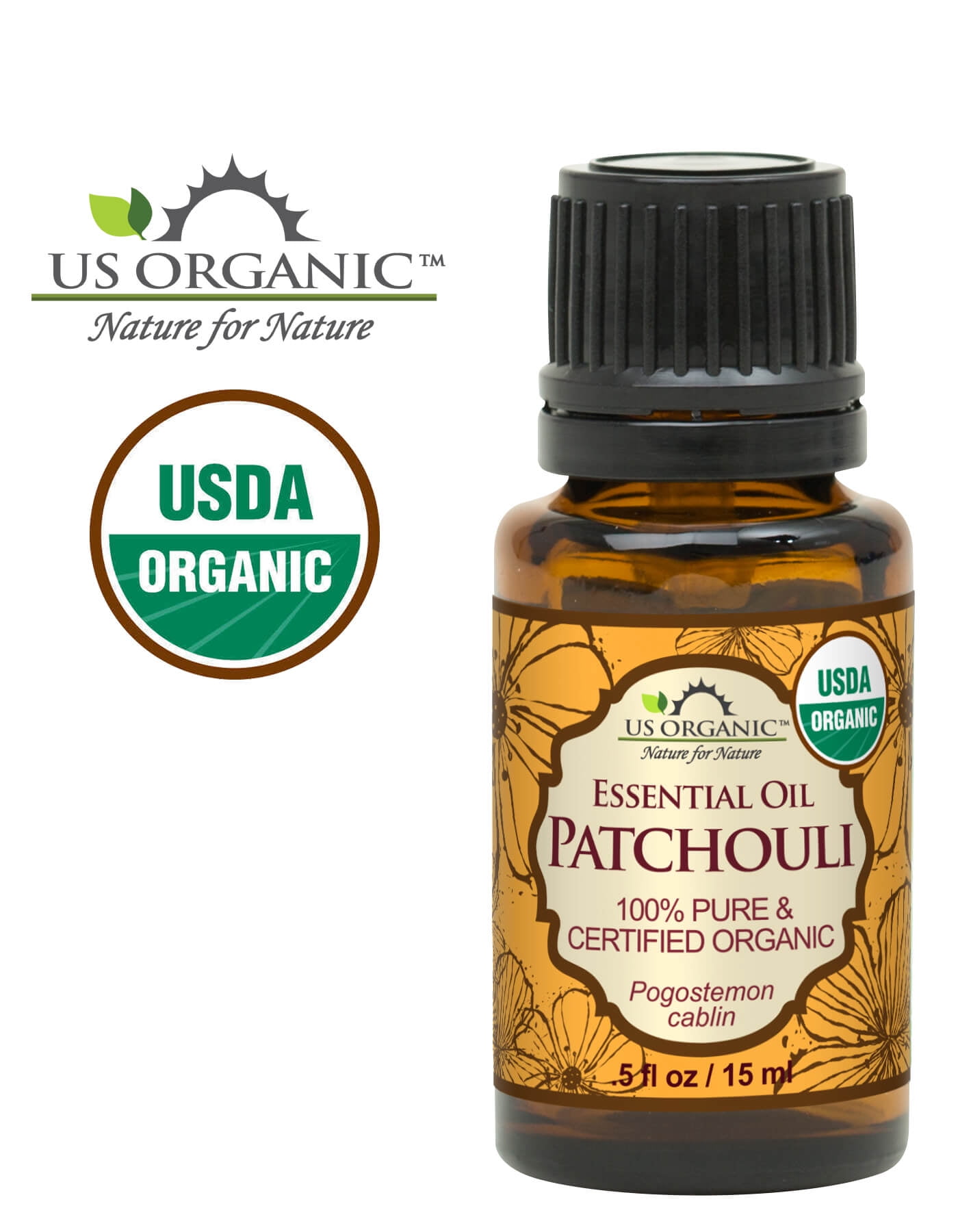 US Organic Patchouli Essential Oil, 100% Pure Certified USDA Organic