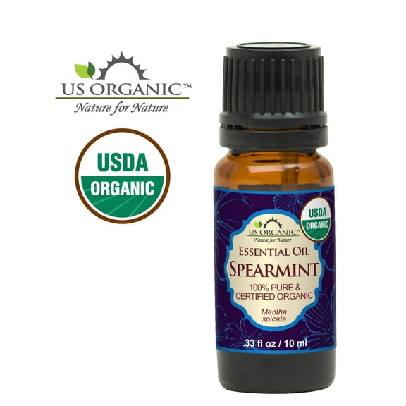 US Organic Spearmint Essential Oil, 100% Pure Certified USDA Organic