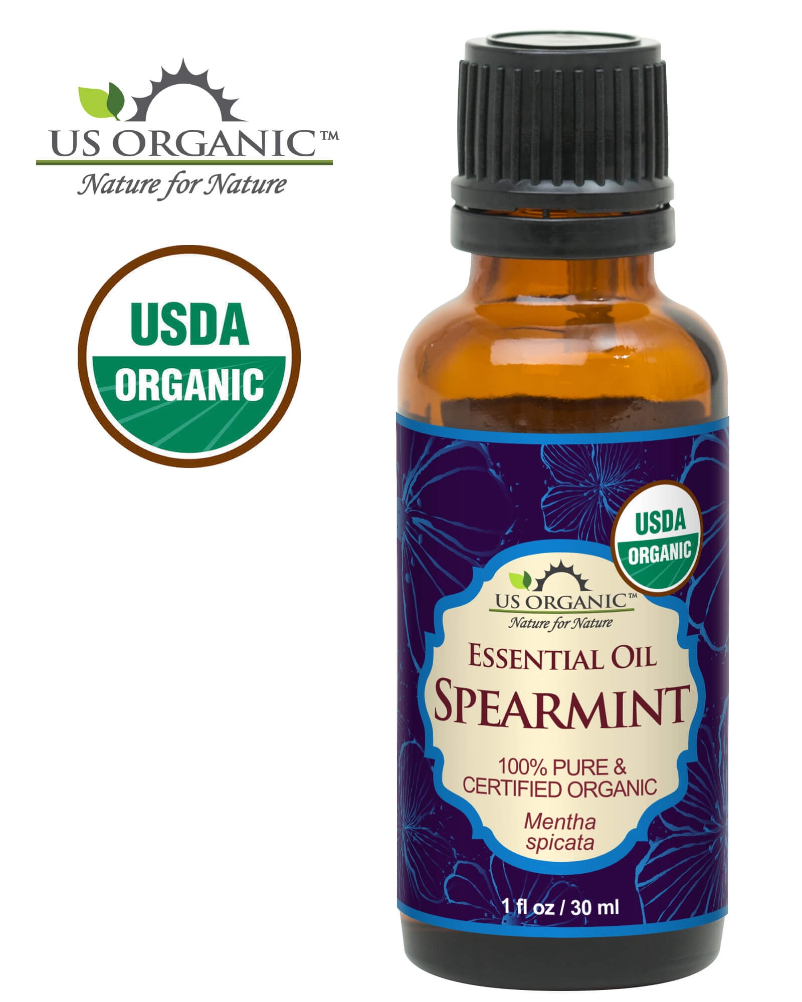 US Organic Spearmint Essential Oil, 100% Pure Certified USDA Organic