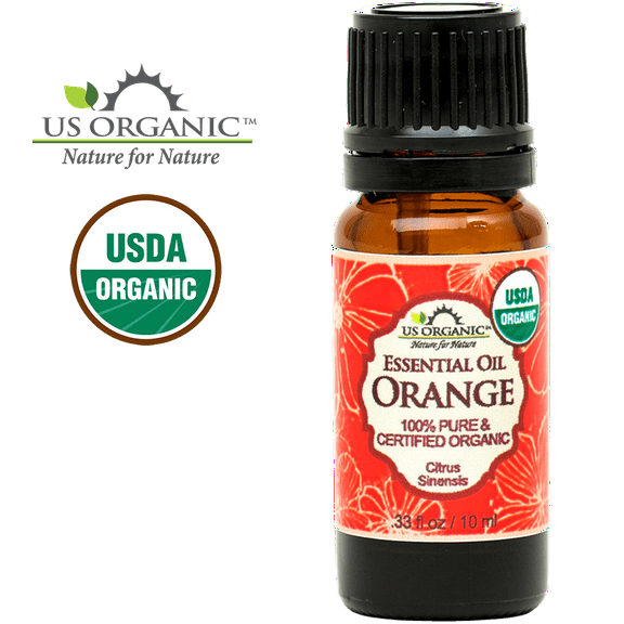 US Organic Sweet Orange Essential Oil, 100% Pure Certified USDA Organic