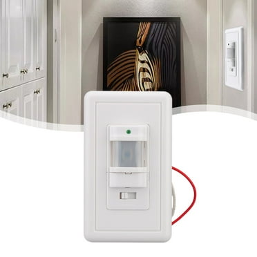 US PIR Wall Mounted Motion Sensor Switch Automatic Infrared Light Control 6-9m Sensing Distance 110V-240V AC