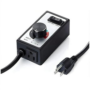 HOT US PLUG,AC Motor Speed Controller 120V 15A Max Electronic Fan Variable Adjuster for Exhaust Ceiling