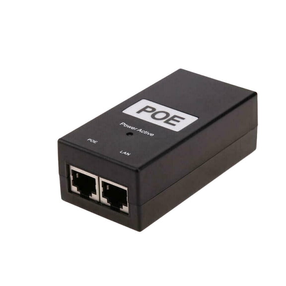 US POE Injector 48V 24W PowerOver Ethernet Adapter IP Phone Camera IEEE 802.3af