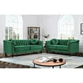 thumbnail image 1 of US PRIDE FURNITURE Hills Tufted Back Nailhead 2PCS Living Room set-Green, 1 of 5