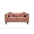 thumbnail image 1 of US PRIDE FURNITURE Hills Tufted Back Nailhead 61.4'' Loveseat-Rose, 1 of 4