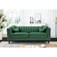thumbnail image 1 of US PRIDE FURNITURE Hills Tufted Back Nailhead 75.2" Sofa-Green, 1 of 4