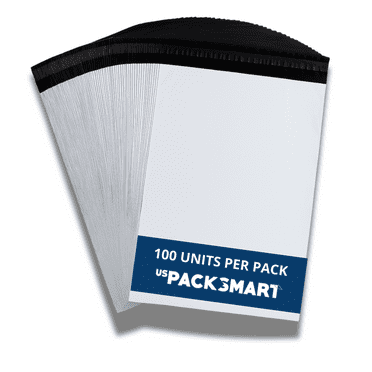 USPACKSMART Poly Mailers, 9"x12", White, 100-Pack Mailing Envelopes