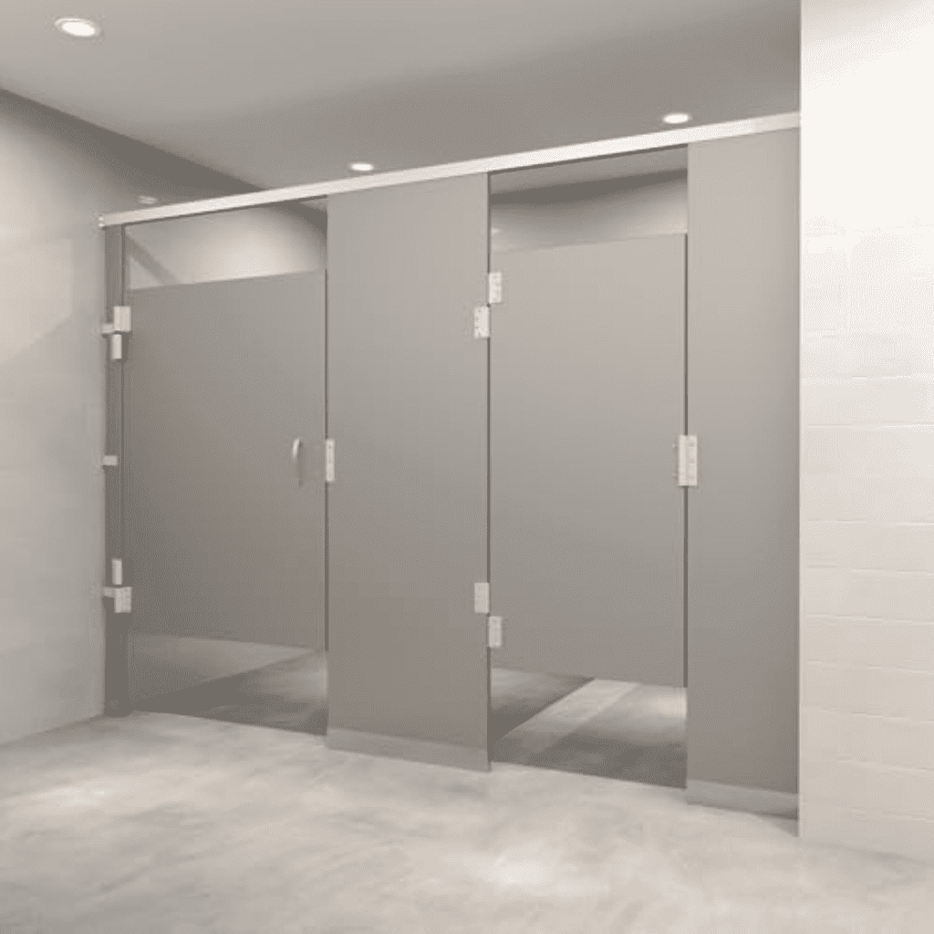 US Partitions Stainless Steel Toilet Partition Overhead Braced Floor ...