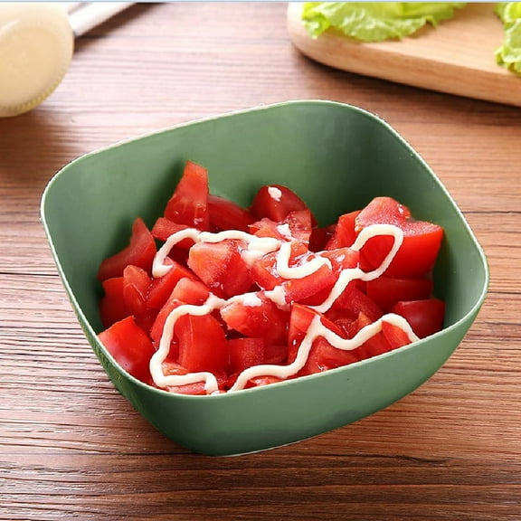 US Plastic Unbreakable 28 oz. Plastic Stackable Cereal Bowls for Snacks & Ice Cream (Green) Reusable, Dishwasher Safe Dinnerware