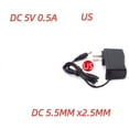 thumbnail image 1 of US Plug 5V 0.5A AC DC Power Supply Adapter for LED Strip Lights, 1 of 4