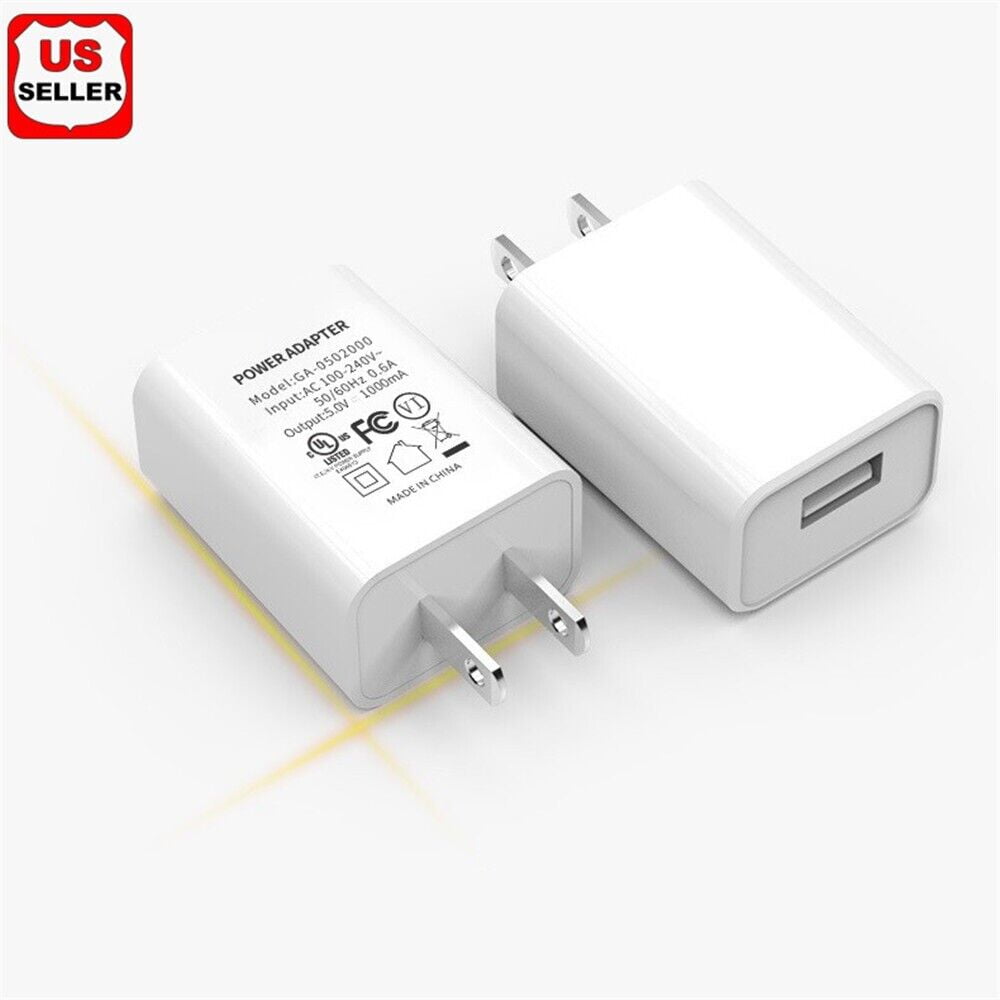 US Plug 5V 1A USB Port Wall Charger 5 Volt 1 Amp ACDC Power Adapter
