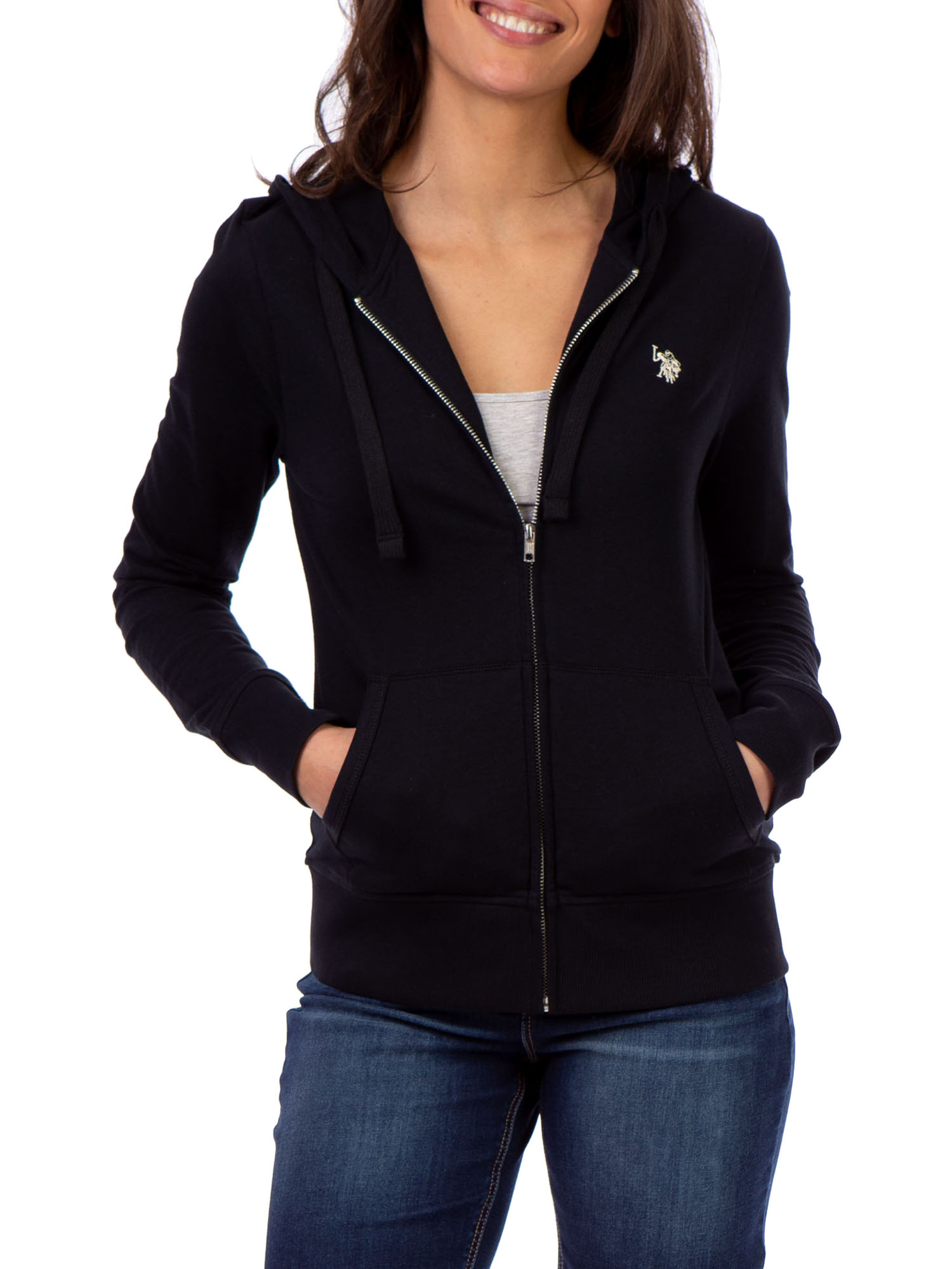 US Polo Assn. Long Sleeve Hooded Relaxed Fit Hoodie (Women's) 1 Pack - image 1 of 2