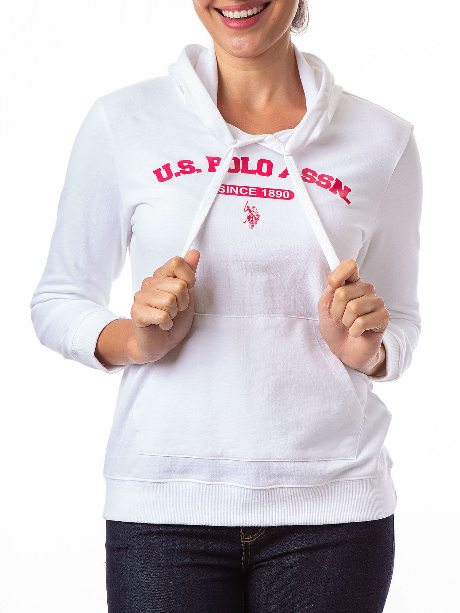US Polo Assn. Women's Logo Sweatshirt Hoodie - image 1 of 3