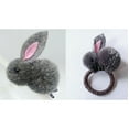 thumbnail image 1 of US Pompom Ball Rabbit Hair Rope Tie Ponytail Holder + Hair Clip Girl Gift Set, 1 of 7