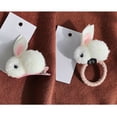 thumbnail image 1 of US Pompom Ball Rabbit Hair Rope Tie Ponytail Holder + Hair Clip Girl Gift Set, 1 of 7