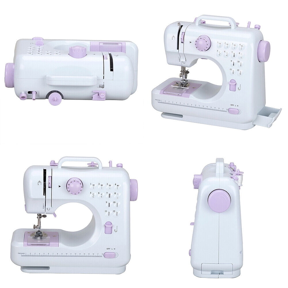 US Portable Sewing Machine Electric Crafting Mending 12 Built-In Stitches