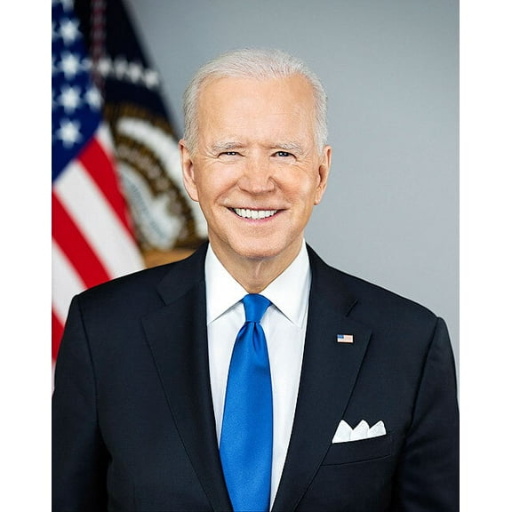 President Joe Biden White House Portrait - 12x18 Inch Laminated Poster - Stunning Detail and Bold Colors