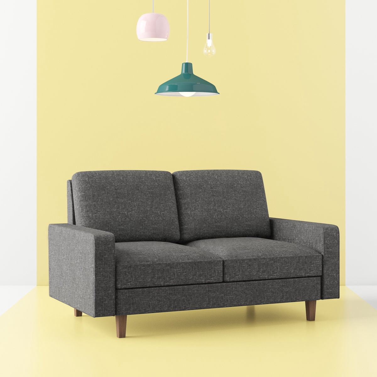 US Pride 57.9" Square Arm Loveseat