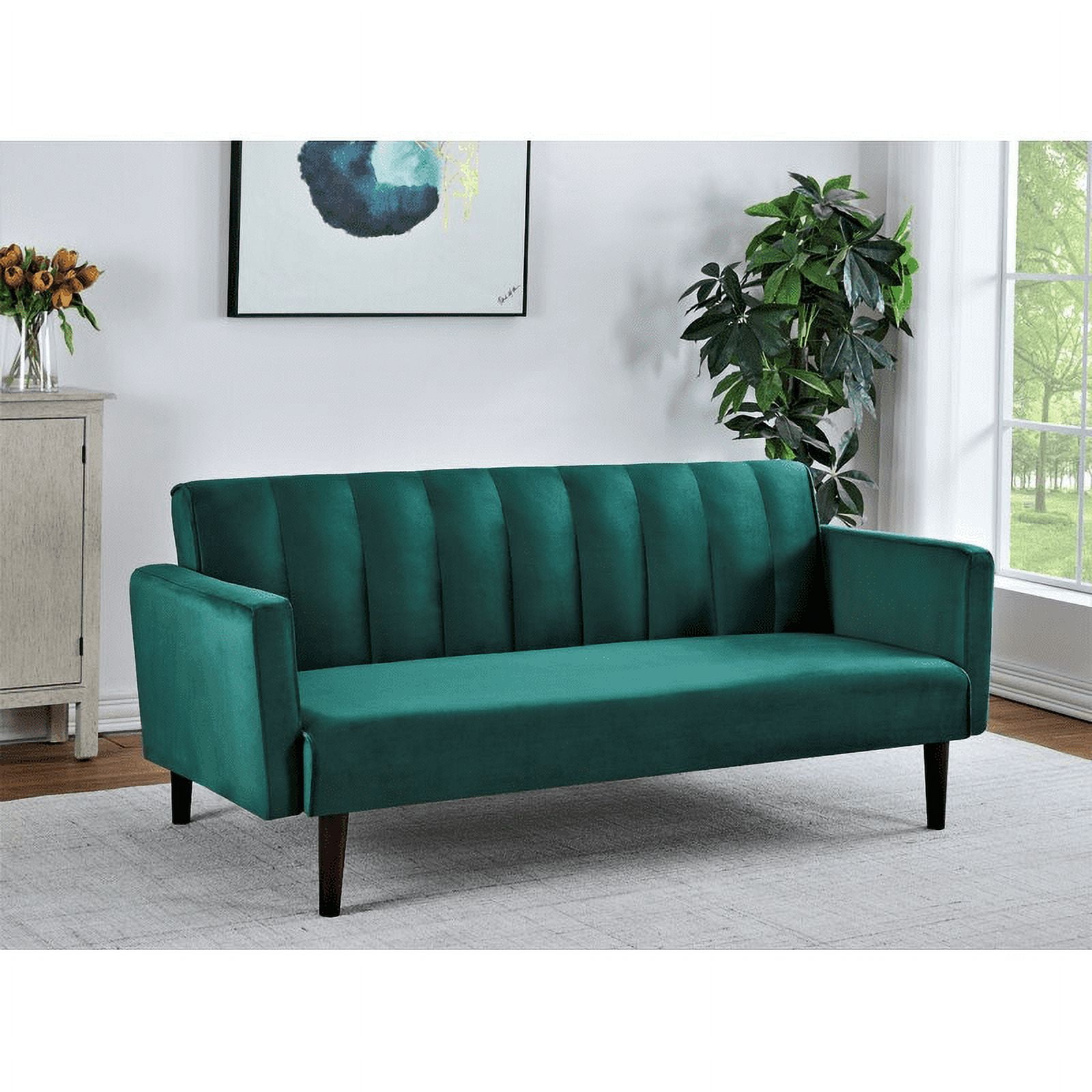 US Pride Benitez Velvet Sofabed Walmart