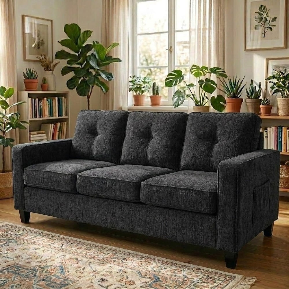 US Pride Chenille upholstery 77.2 inch wide Sofa