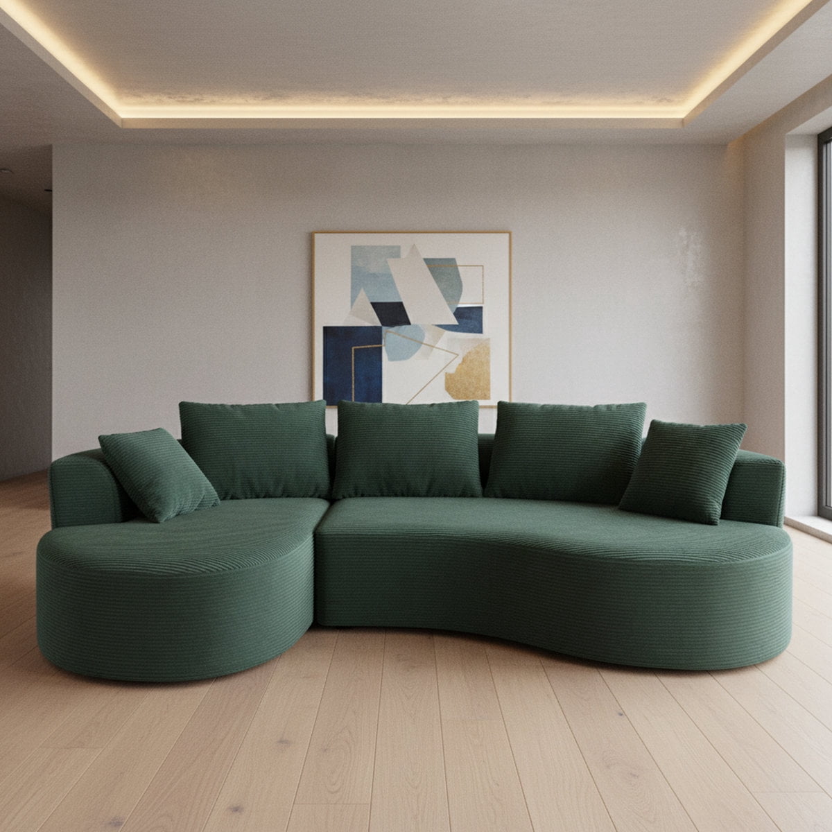 US Pride Compression 111.6'' Curved Modular Sectional