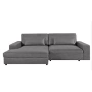 US Pride Furniture 105.52W Oversized Left Faing Chaise Sectional Sofa, Grey