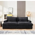 thumbnail image 1 of US Pride Furniture 54'' Depth deep seated sofa in Black, 1 of 5
