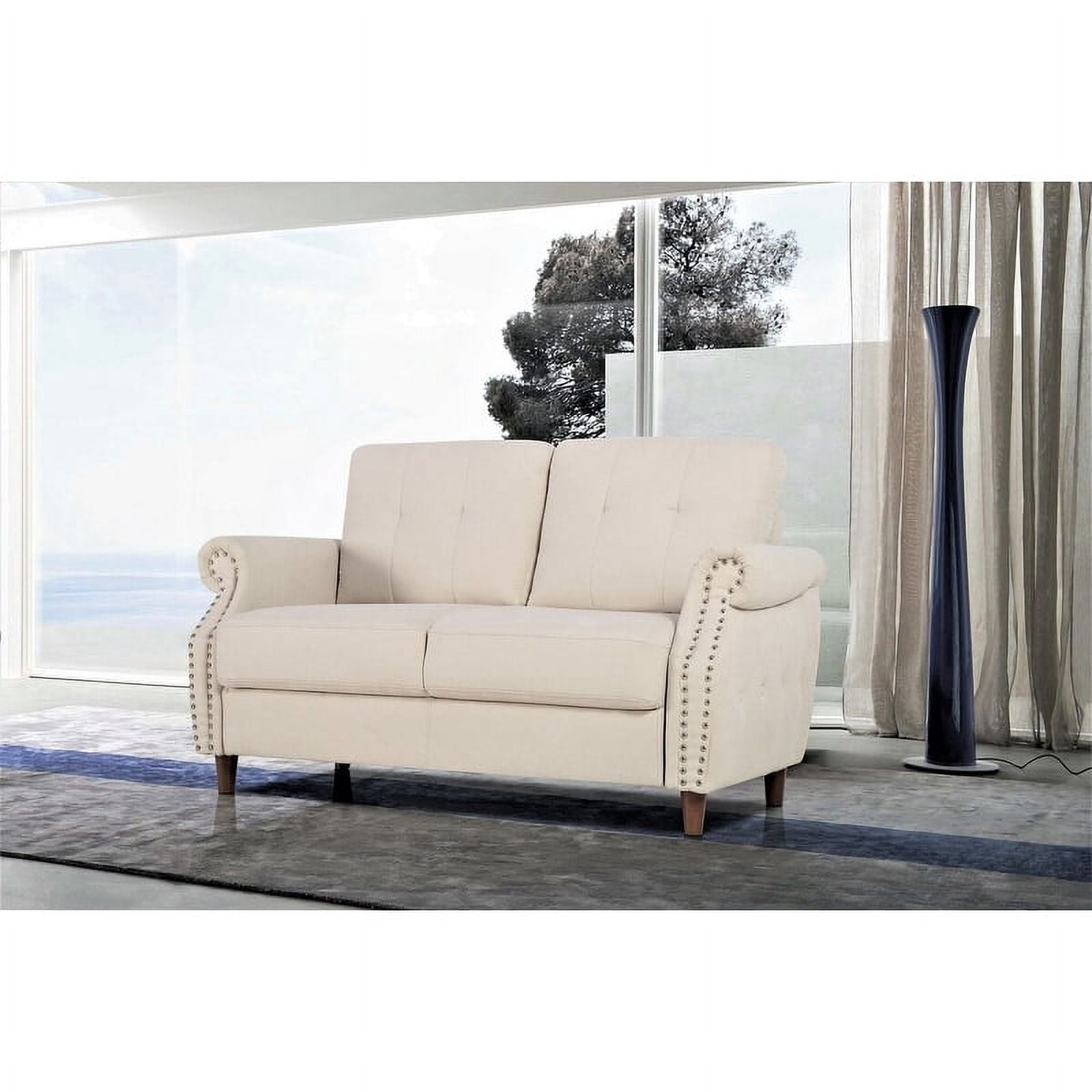 US Pride Furniture Briscoe Loveseat beige