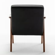 US Pride Furniture Cedrice 26.37 Wide Faux Leather Accent Chair